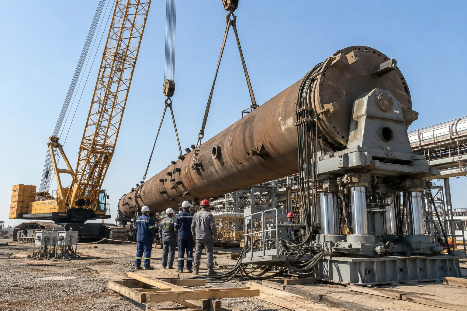 Crawler Cranes vs Strand Jacks for Heavy Column Lifting