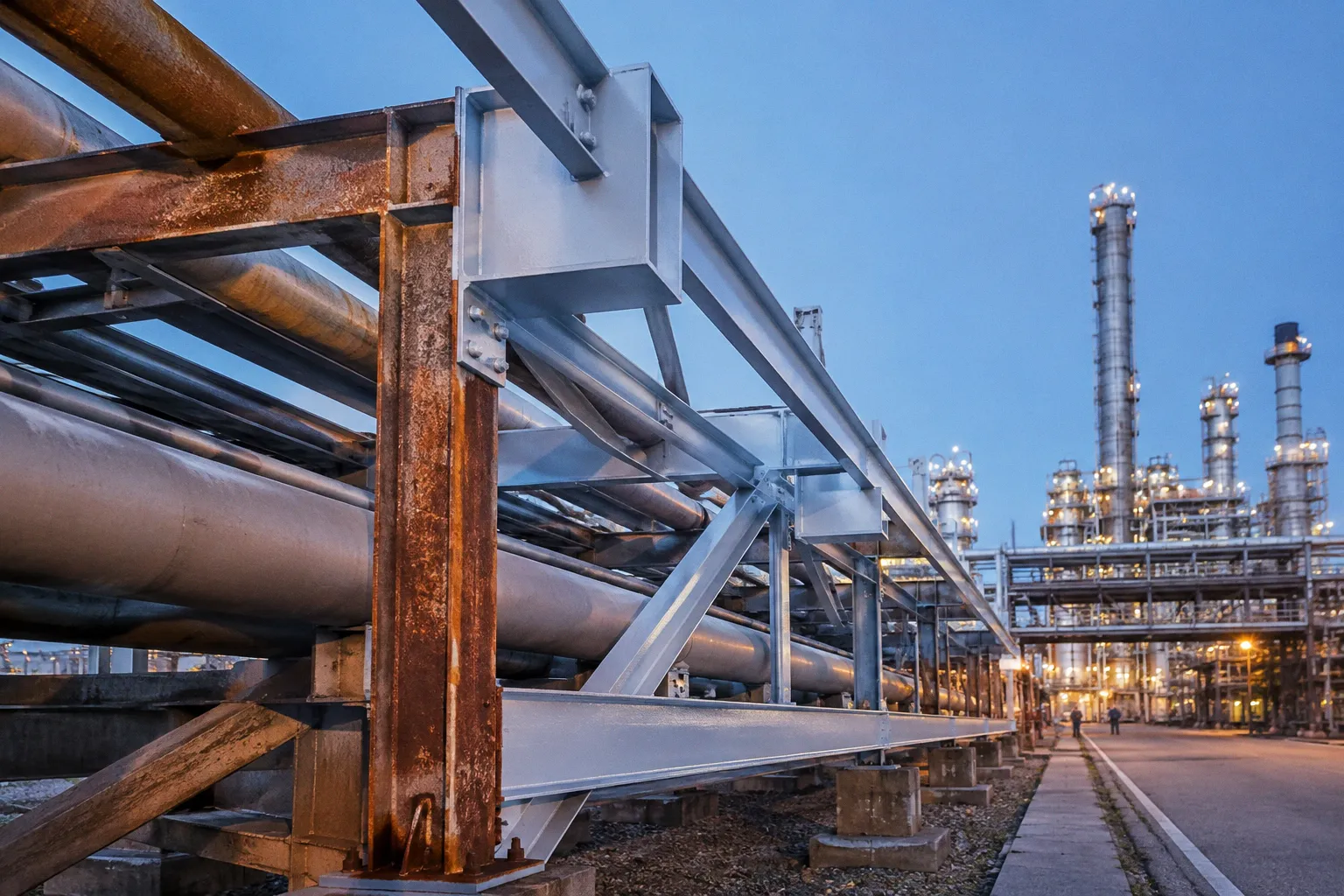 Petrochemical Steel Pipe Racks: Coating Selection and Criteria